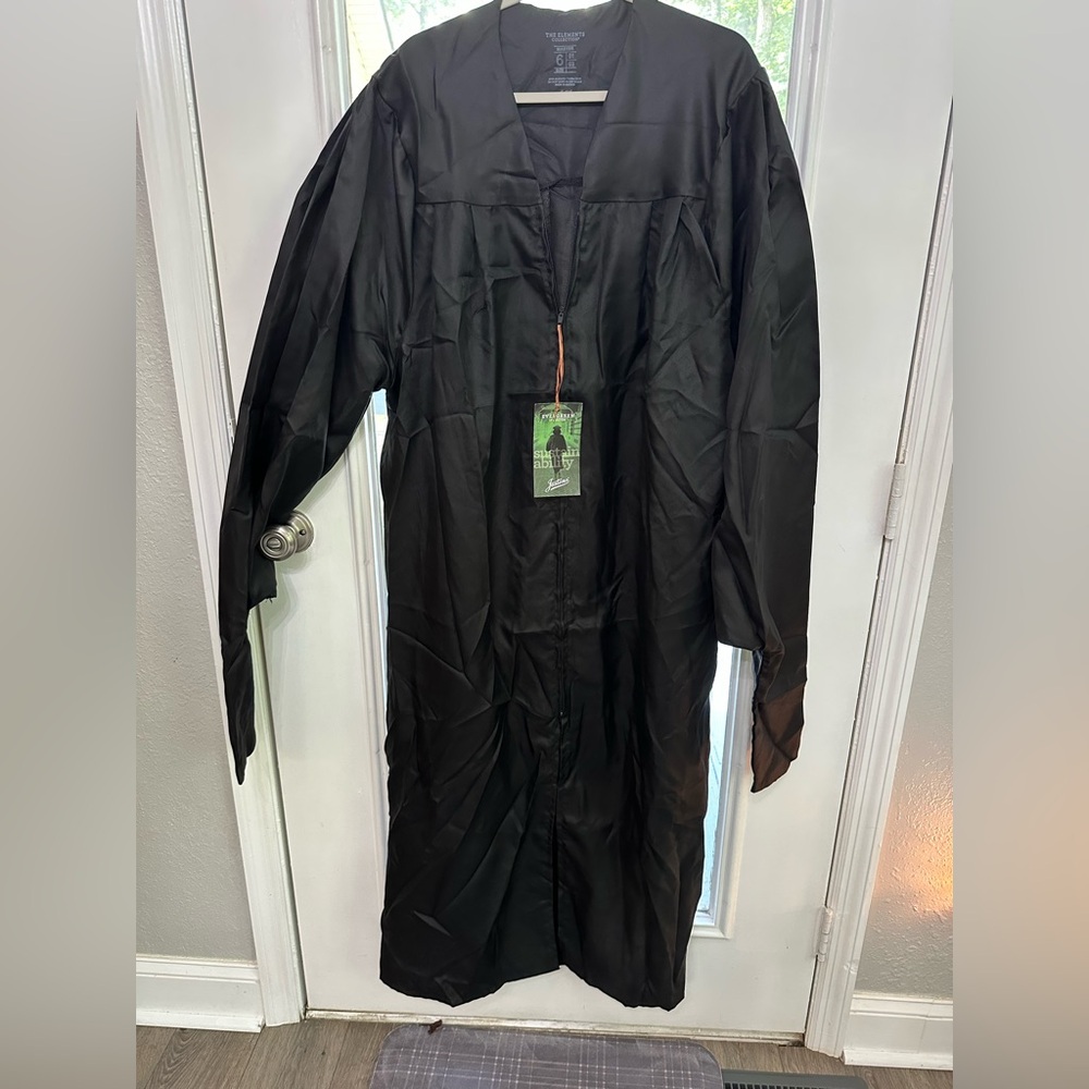 Men's Black Long graduation gown